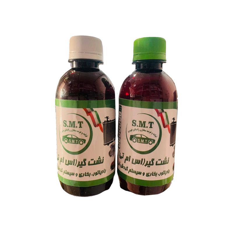 مایع نشت گیر رادیاتور خودرو مدل s.m.t حجم 600 میلی لیتر بسته دو عددی